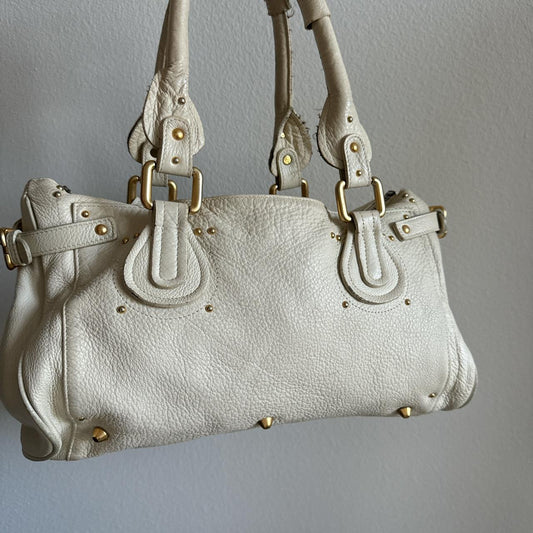 π₯ Authentic Chloe paddington in white/cream color Pre-owned π₯