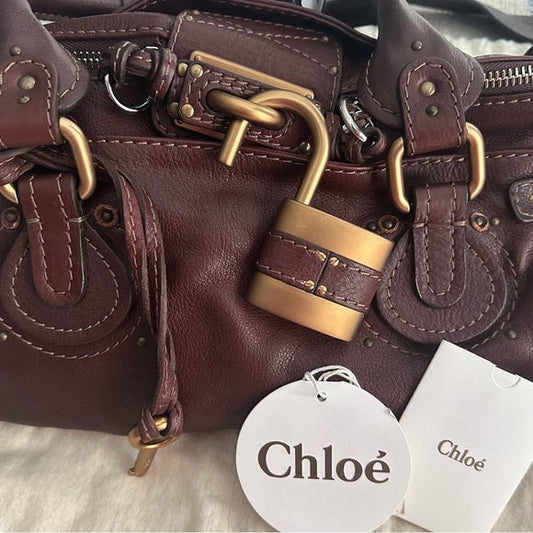 π Chloe Paddington Original Chocolate Brown Leather Handbag β Brand New with Tags π«β¨