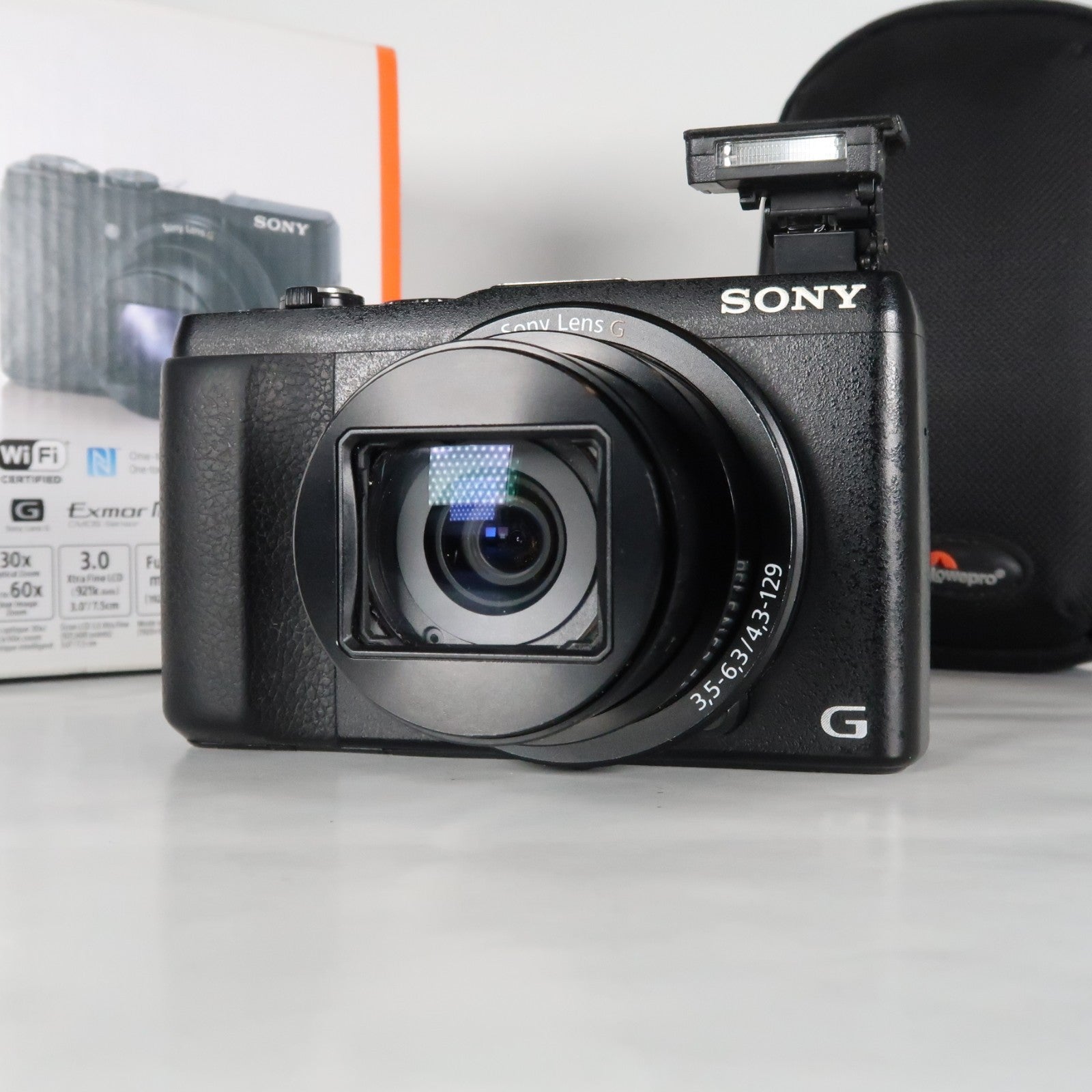 Sony CyberShot DSC-HX60V 20.4MP Digital Camera – Boxed, with Case & 32GB SD Card