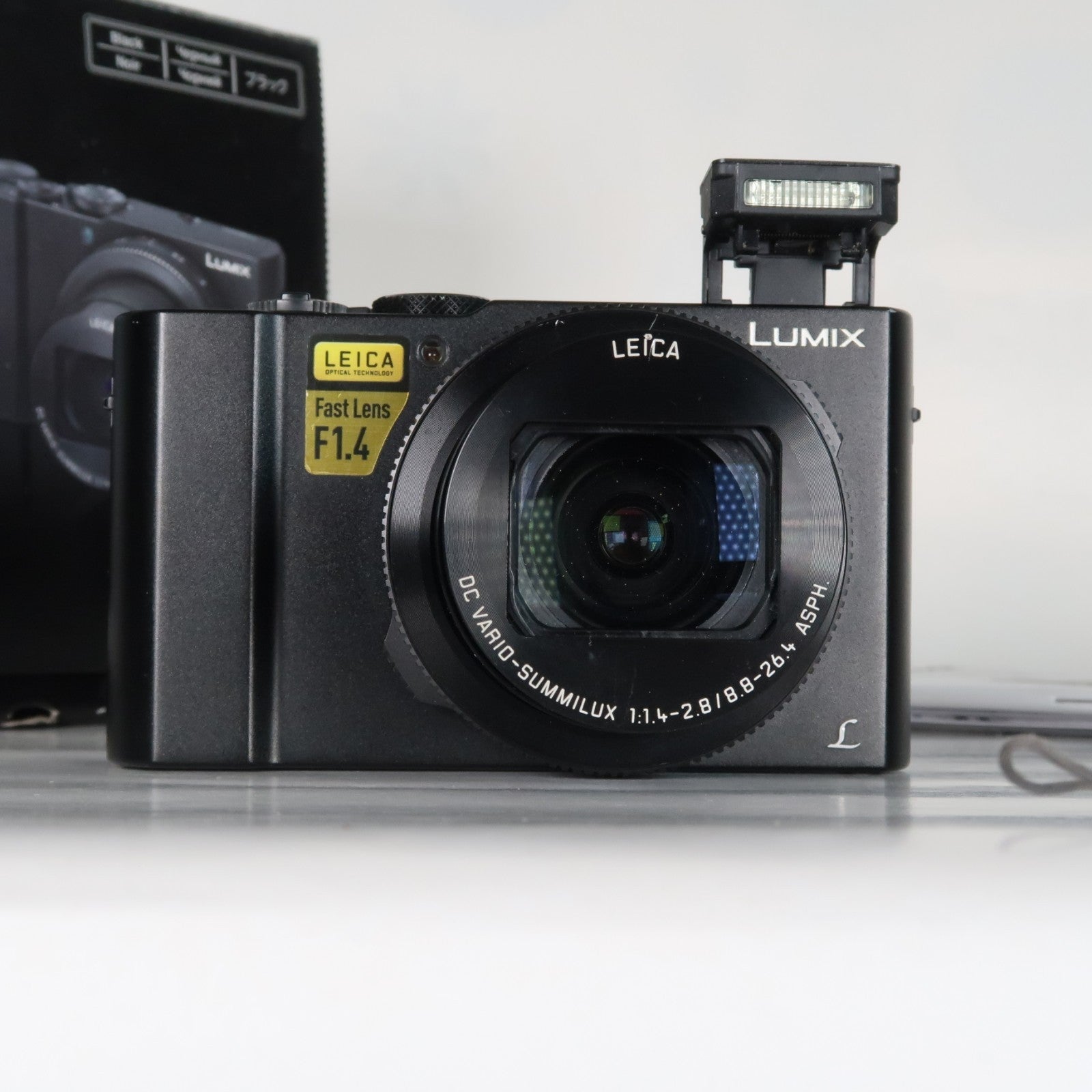 Panasonic Lumix DMC-LX15 Digital Camera – Black – Original Packaging, SD Card 32GB
