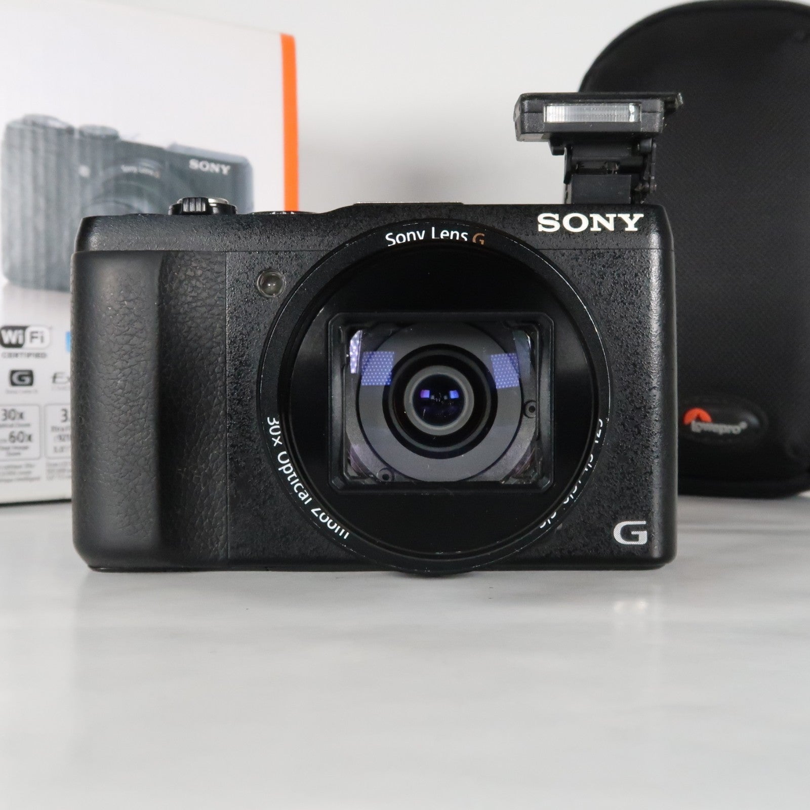 Sony CyberShot DSC-HX60V 20.4MP Digital Camera – Boxed, with Case & 32GB SD Card