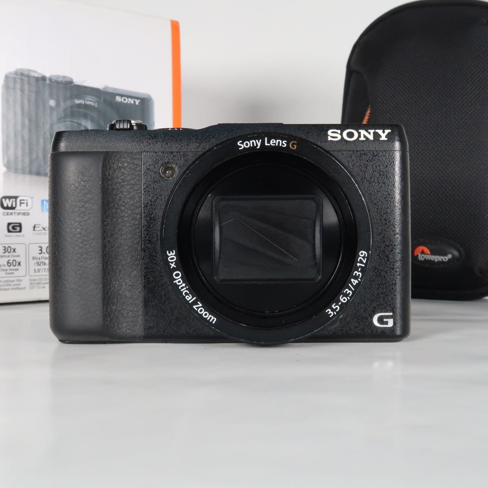 Sony CyberShot DSC-HX60V 20.4MP Digital Camera – Boxed, with Case & 32GB SD Card