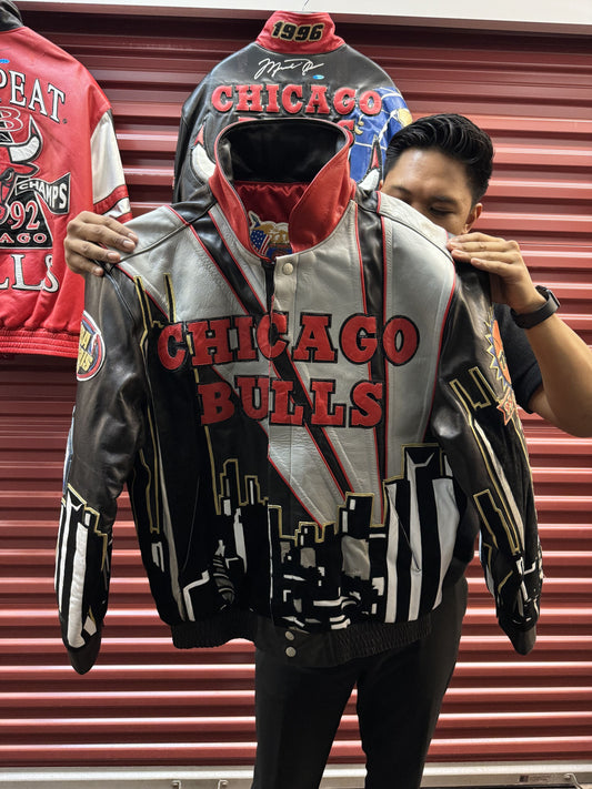 Jeff Hamilton *1996 GTOAT CHICAGO BULLS* Leather Jacket