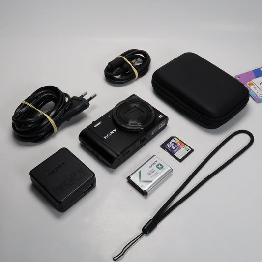 Sony Cyber-Shot DSC WX300 18.2MP Digital Camera Black – Good Condition