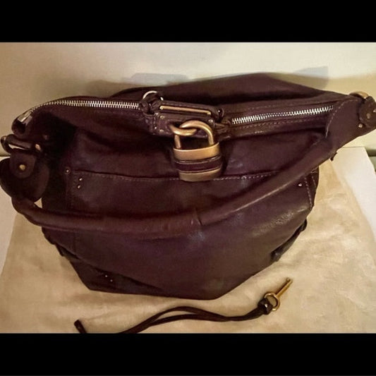 π― Authentic ChloΓ© Reddish Brown Genuine Leather Paddington Handbag β Like New πβ¨