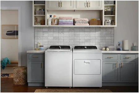 Whirlpool 4.6 Cu. Ft. Top Load Impeller Washer with Built-in Faucet WTW5010LW