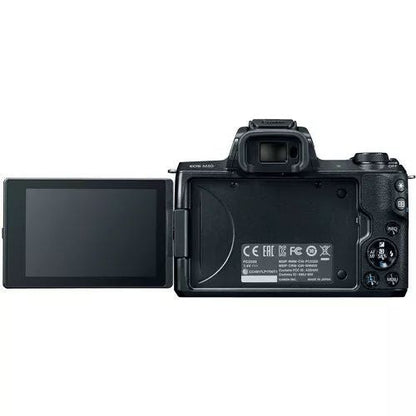 Canon EOS M50 Mirrorless Digital Camera with 15-45mm EF-M IS STM Lens (Black)