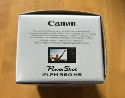 Canon PowerShot ELPH 360 HS Digital Camera - Black (USA Model)