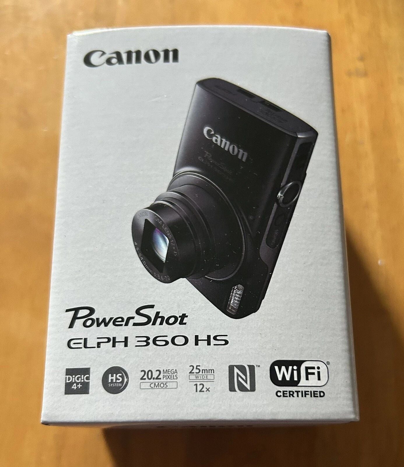 Canon PowerShot ELPH 360 HS Digital Camera - Black (USA Model)