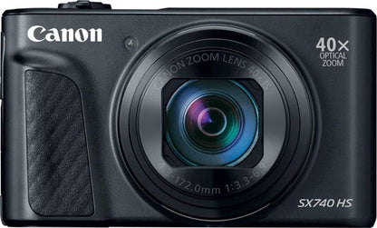 Canon PowerShot SX740 HS Camera with 40x Optical Zoom – Black (International Model)