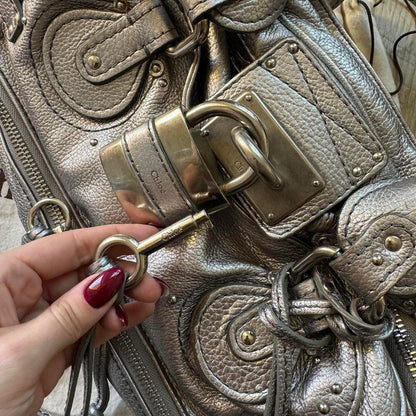 🔥 Authentic silver Chloe paddington bag Pre-owned 🔥