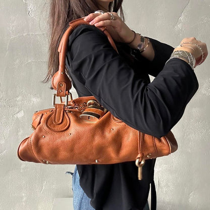 🔥 Authentic Iconic CHLOE Paddington Bag in Tan leather Pre-owned 🔥