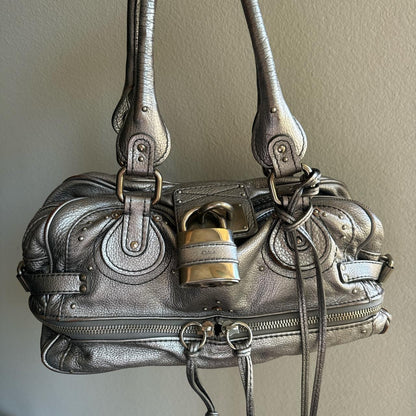 🔥 Authentic silver Chloe paddington bag Pre-owned 🔥