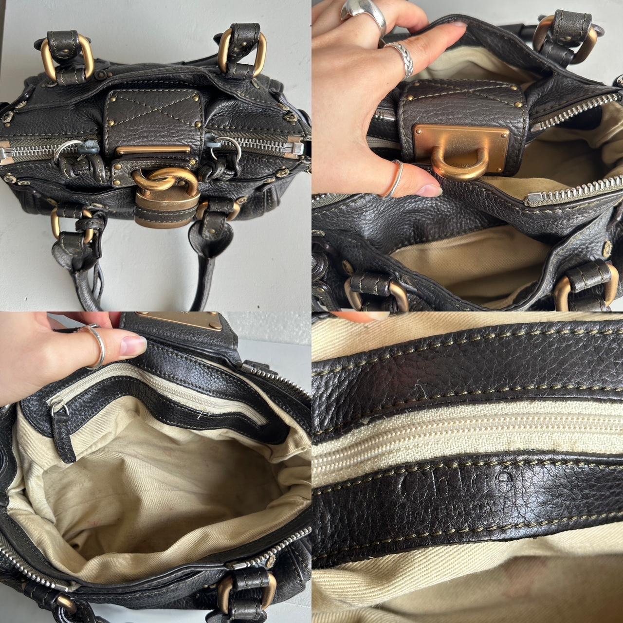 🔥 Authentic Iconic CHLOE Paddington Bag khaki / Black leather Pre-owned 🔥