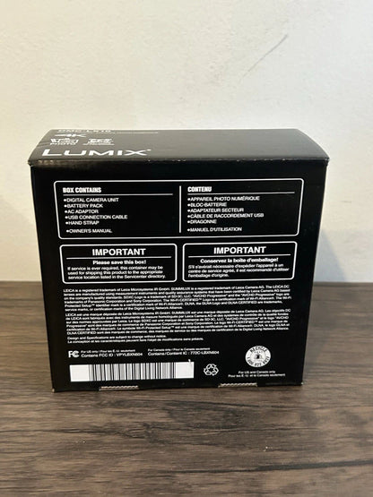 Panasonic LUMIX DMC-LX10 20.1MP Digital Camera – Black (Kit with 24–72mm Lens)