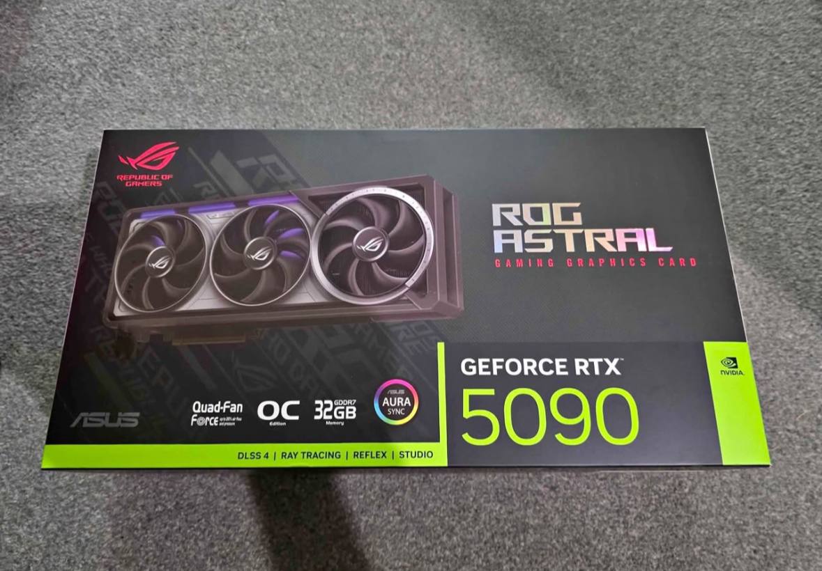 ROG Astral OC RTX 5090 32GB GDDR7 NVIDIA GEFORCE Graphics Card GPU