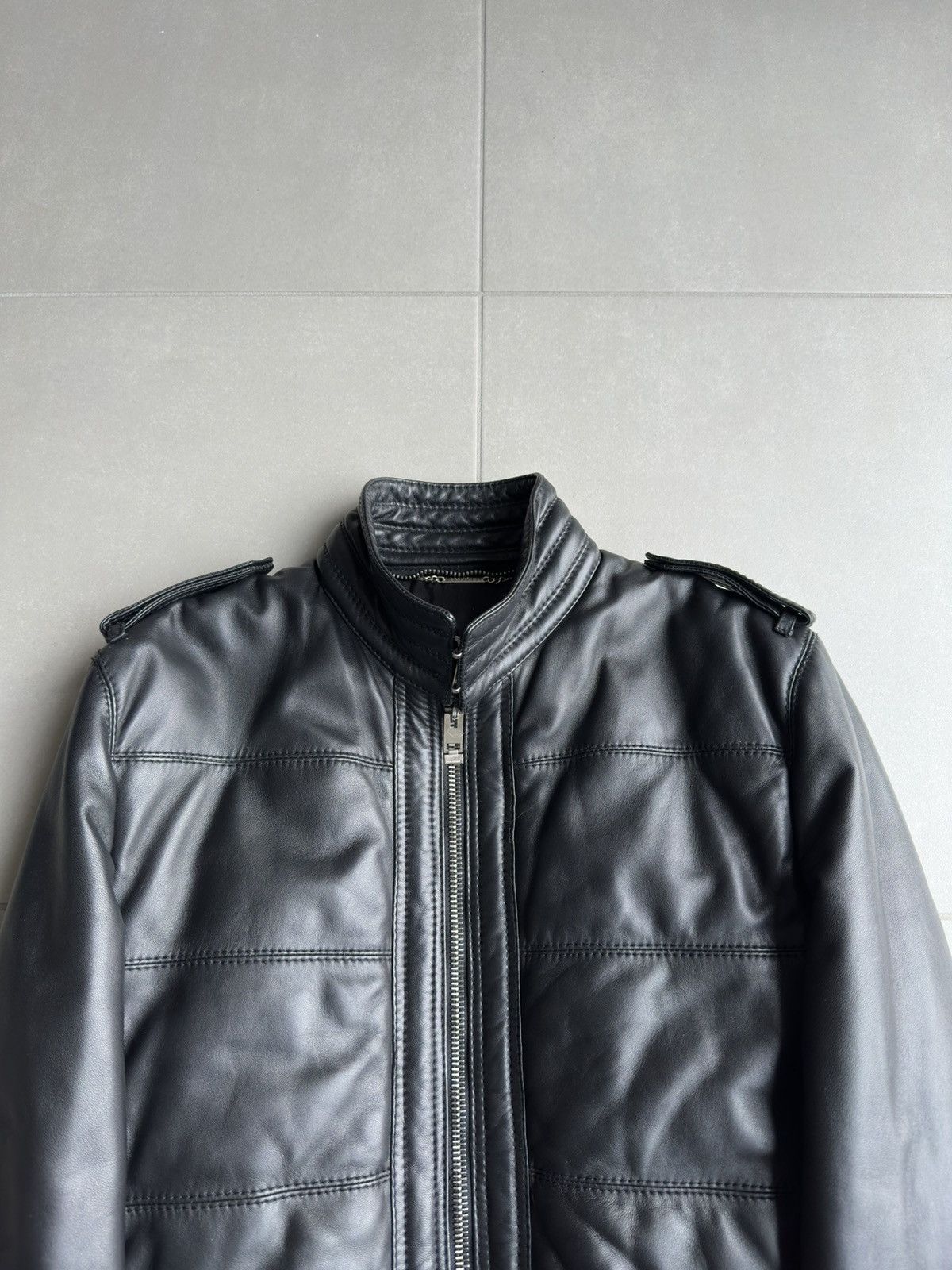 Dior Homme AW04 “VOTC” fur hooded leather jacket