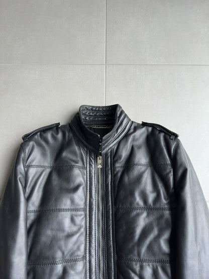 Dior Homme AW04 “VOTC” fur hooded leather jacket