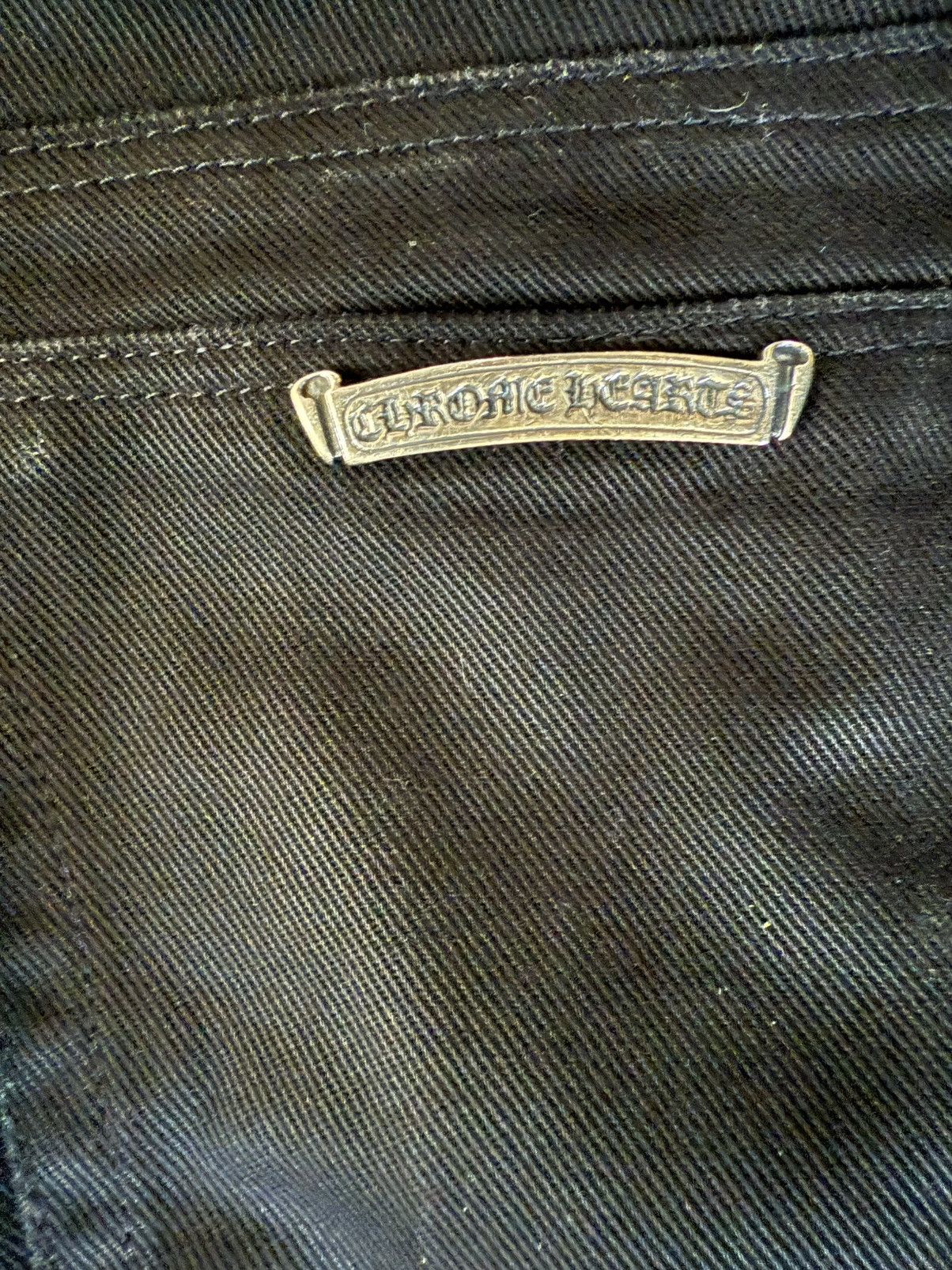 CHROME HEARTS FLUER KNEE DENIM PANTS JEANS