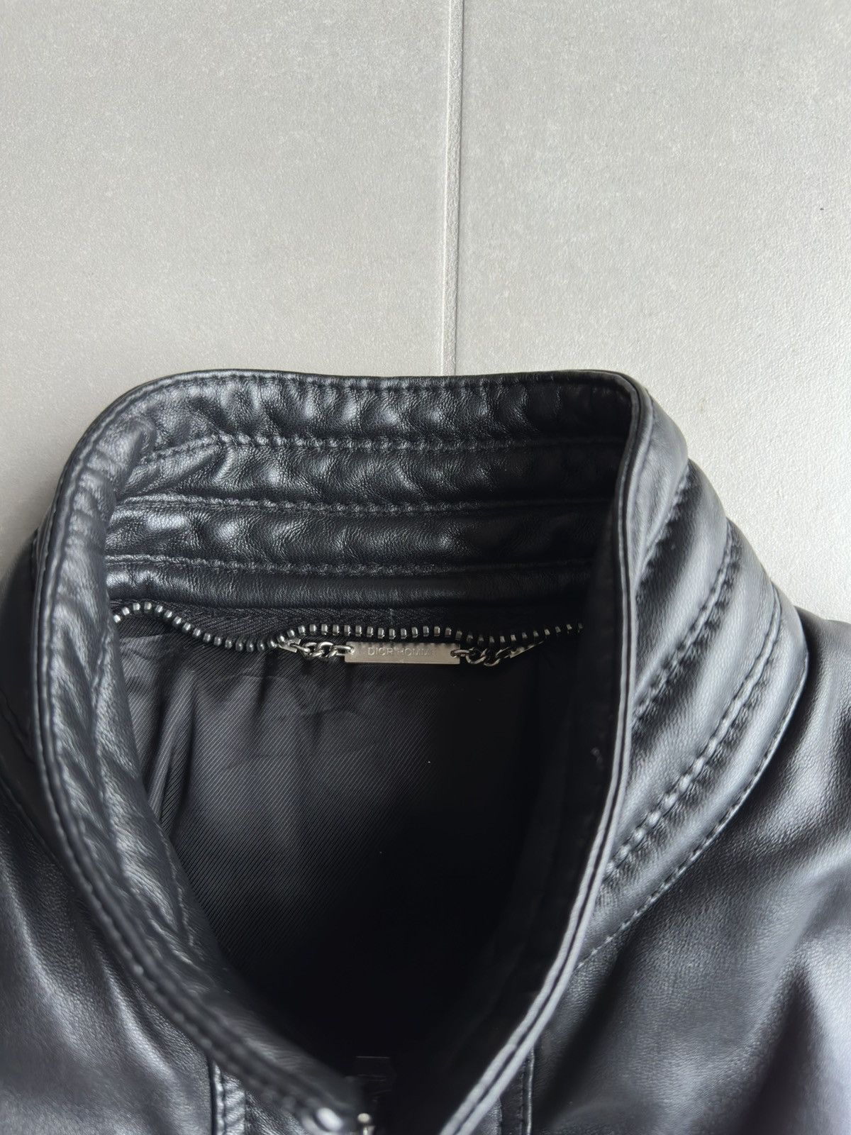 Dior Homme AW04 “VOTC” fur hooded leather jacket