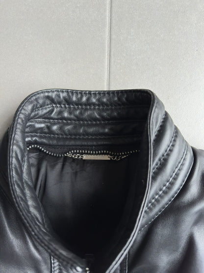Dior Homme AW04 “VOTC” fur hooded leather jacket