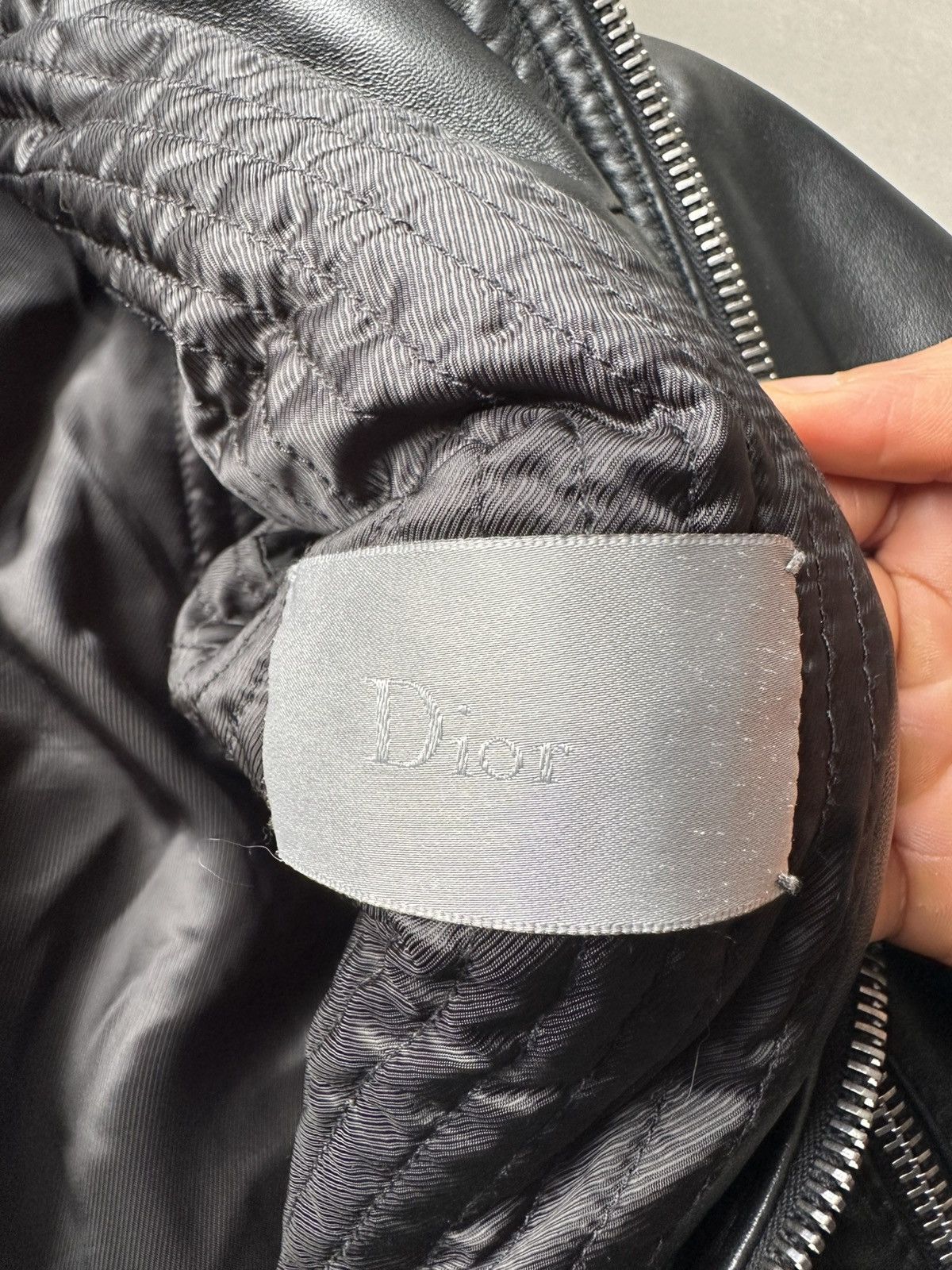 Dior Homme AW04 “VOTC” fur hooded leather jacket
