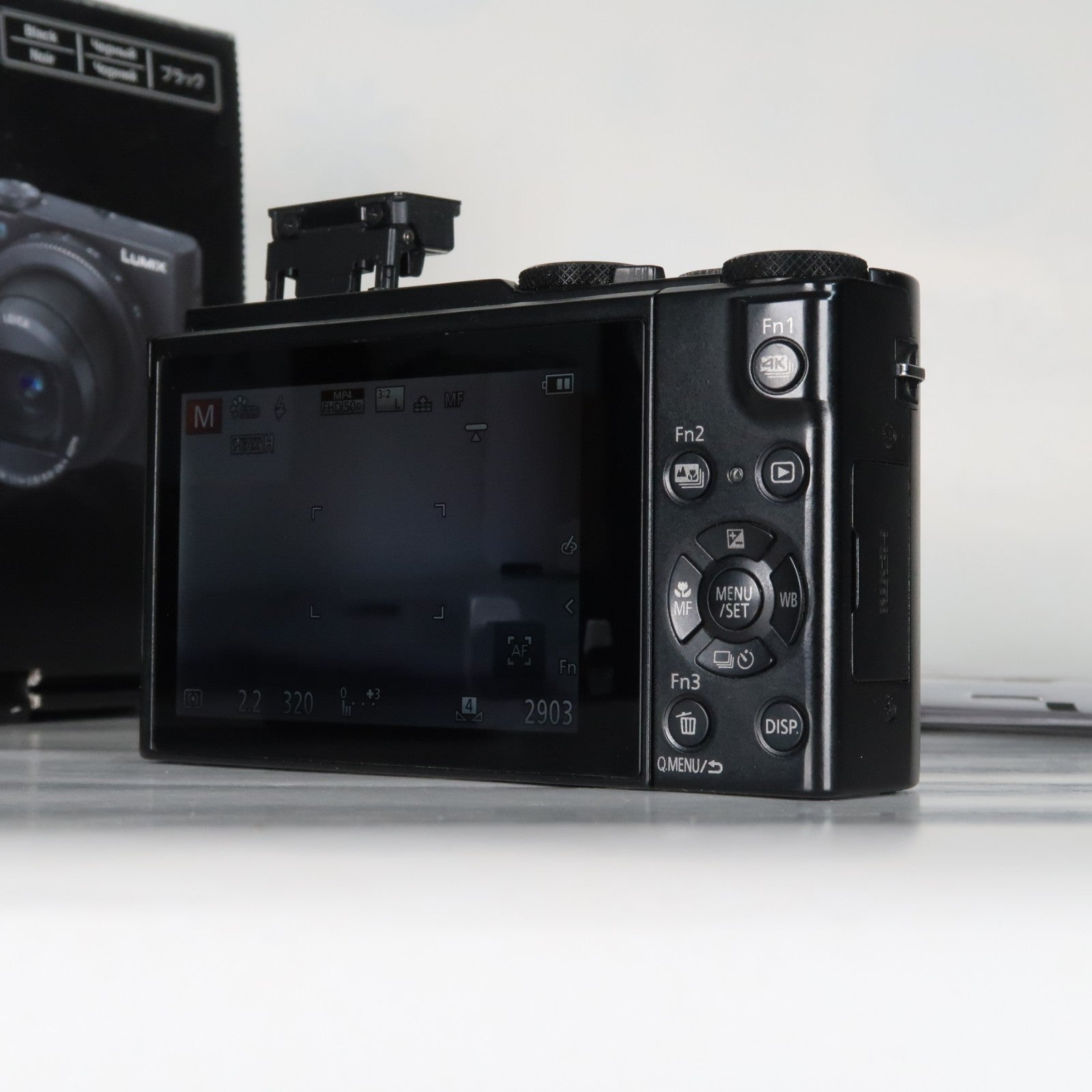 Panasonic Lumix DMC-LX15 Digital Camera – Black – Original Packaging + 32GB SD Card