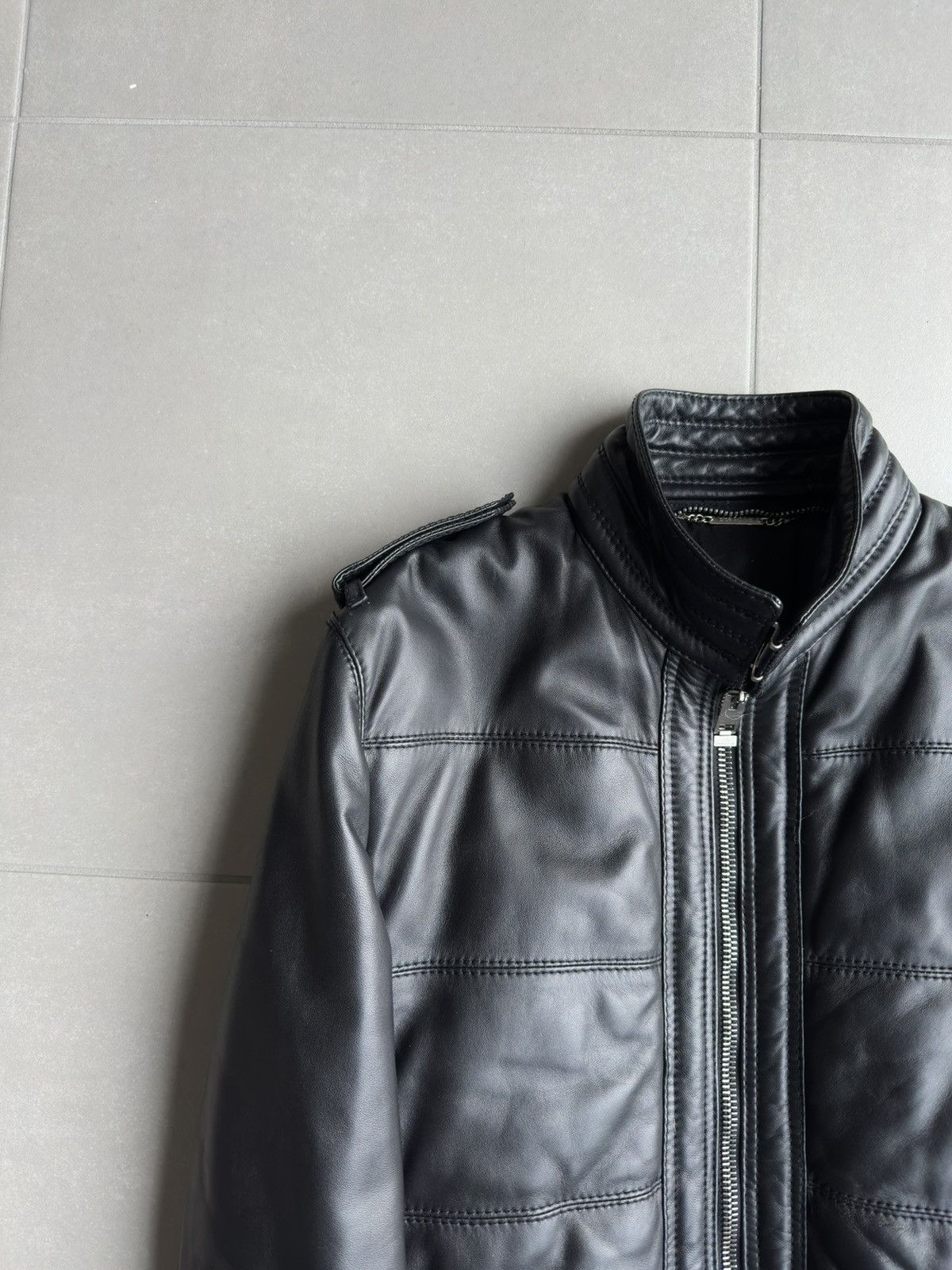 Dior Homme AW04 “VOTC” fur hooded leather jacket
