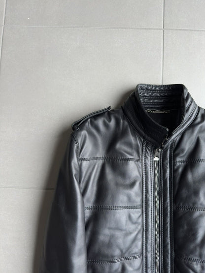 Dior Homme AW04 “VOTC” fur hooded leather jacket