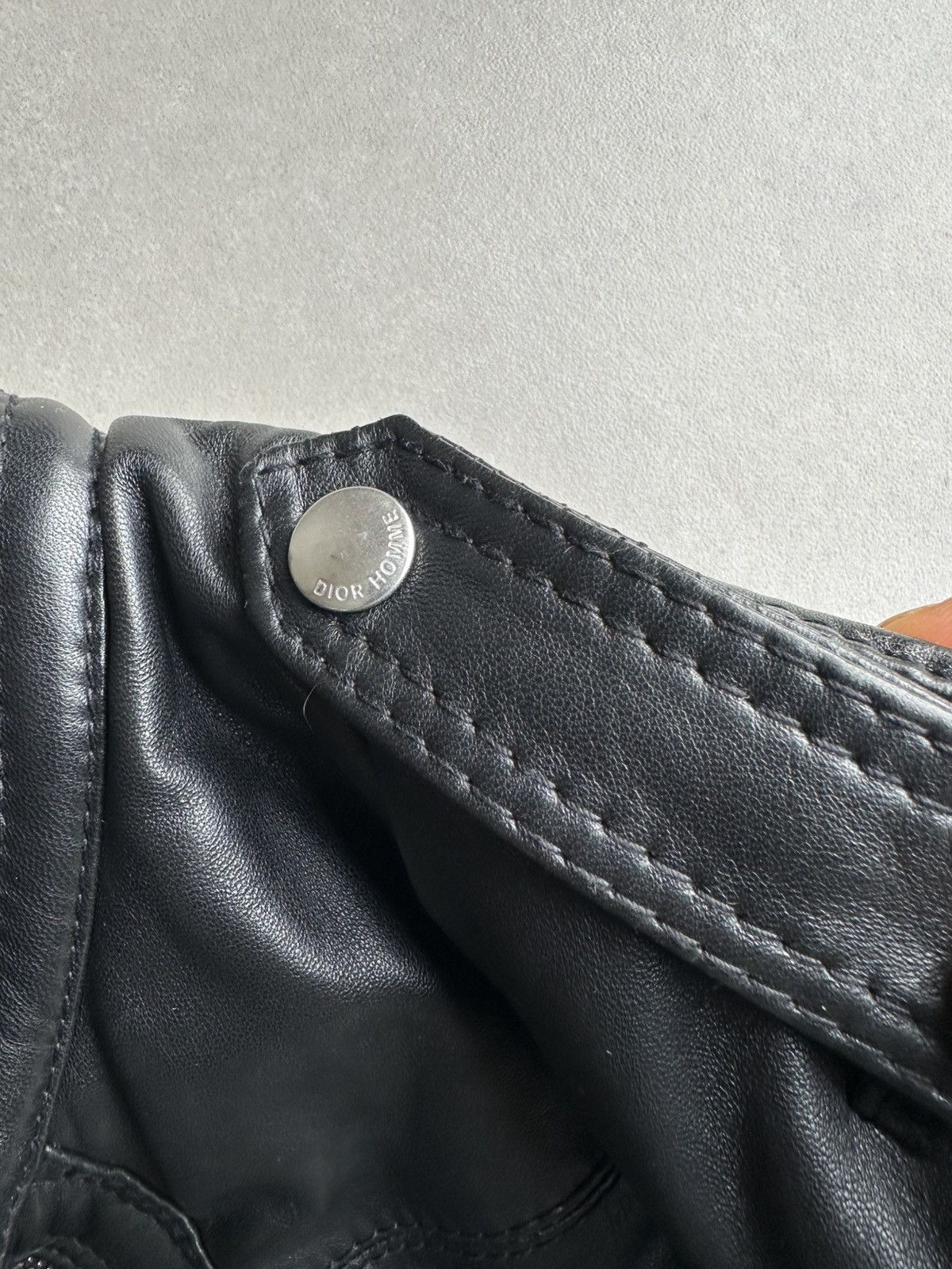 Dior Homme AW04 “VOTC” fur hooded leather jacket