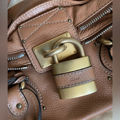 👜Authentic Chloé Paddington – Small Designer Handbag 🗝️✨