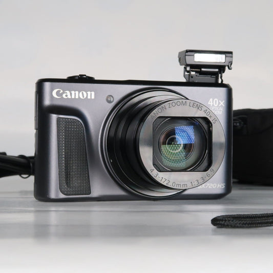 Canon PowerShot SX720 HS 20.3MP Digital Camera – Black – 40x Zoom + Case + SD 32GB