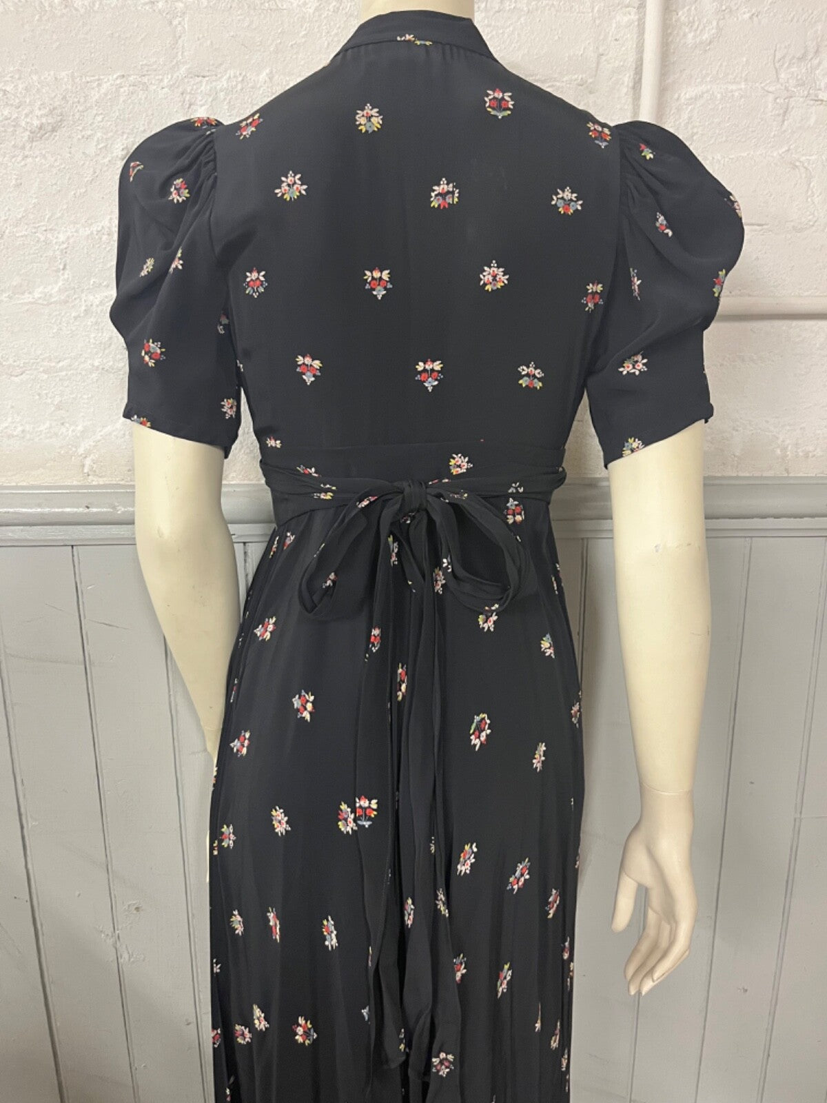 70's Maxi Couture Wrap "Bridget" Dress by Ossie Clark x Celia Birtwell