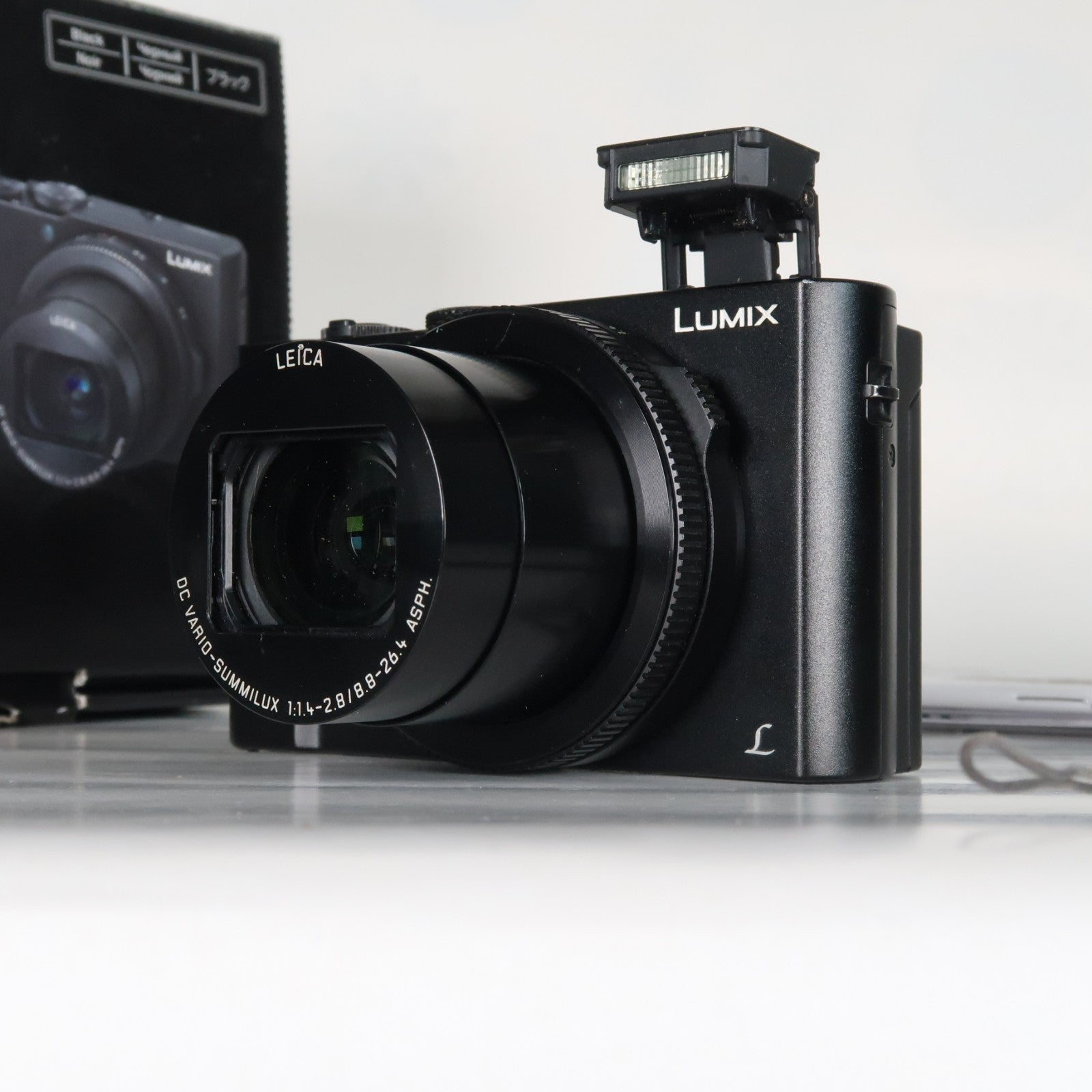 Panasonic Lumix DMC-LX15 Digital Camera – Black – Original Packaging + 32GB SD Card