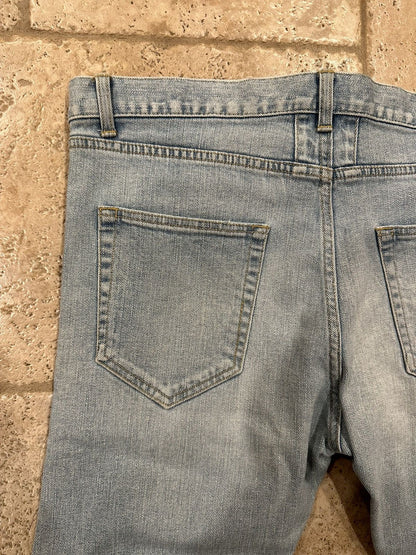 Saint Laurent Paris x Hedi FW13 Light Wash Chain Denim Jeans