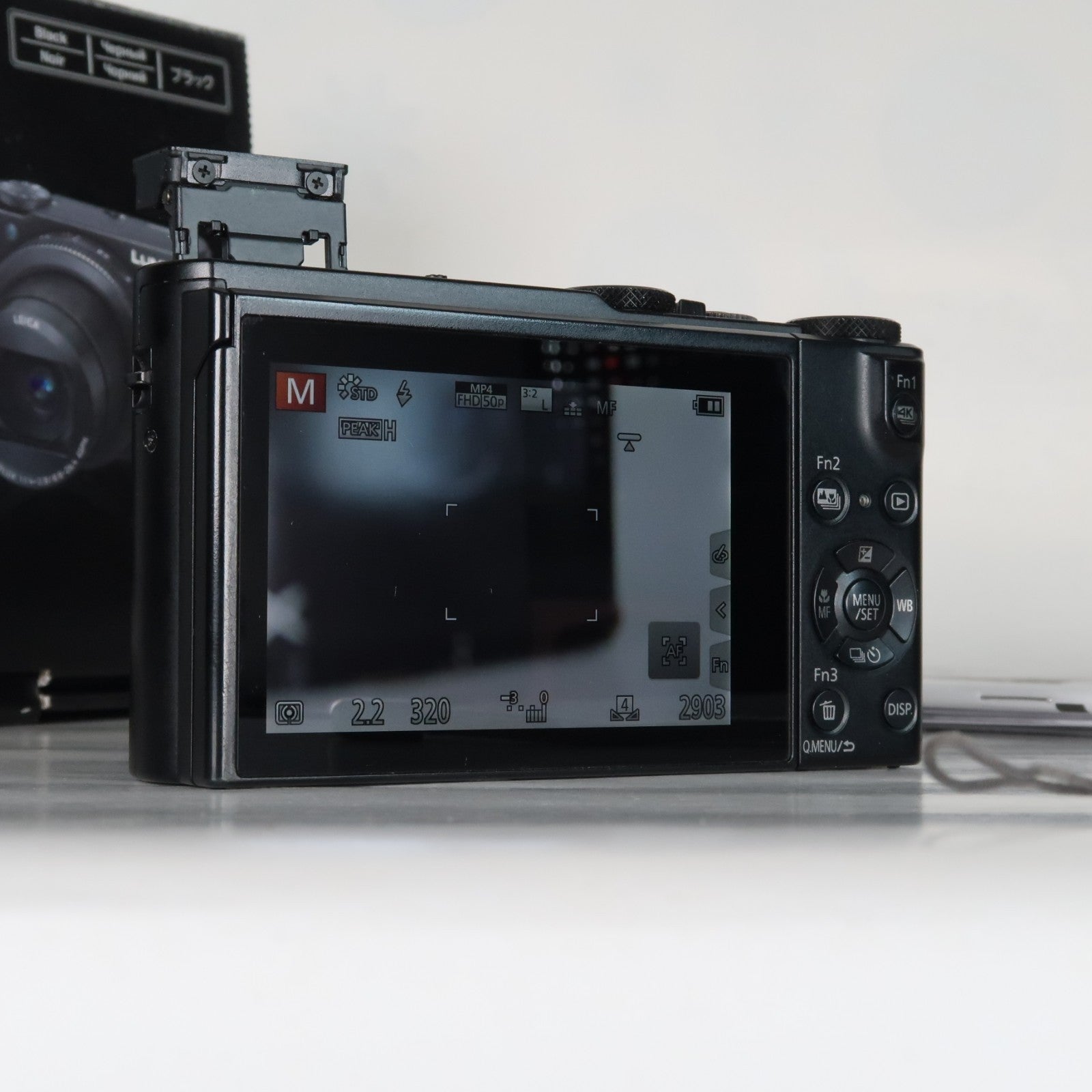 Panasonic Lumix DMC-LX15 Digital Camera – Black – Original Packaging + 32GB SD Card