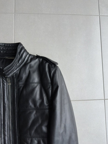 Dior Homme AW04 “VOTC” fur hooded leather jacket