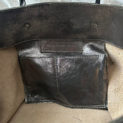 🔥 Authentic METALLIC BALENCIAGA PAPIER BAG Pre-owned 🔥