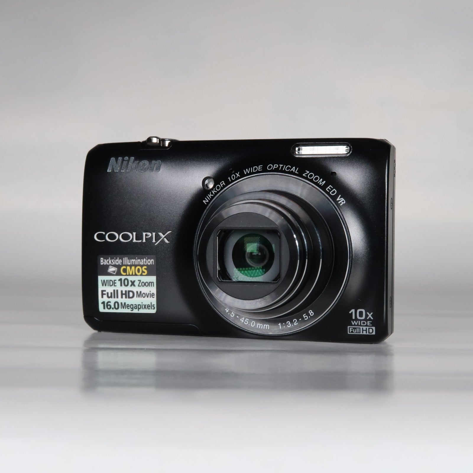 Nikon Coolpix S6300 16MP Compact Digital Camera – 10x Zoom, Case, SD Card