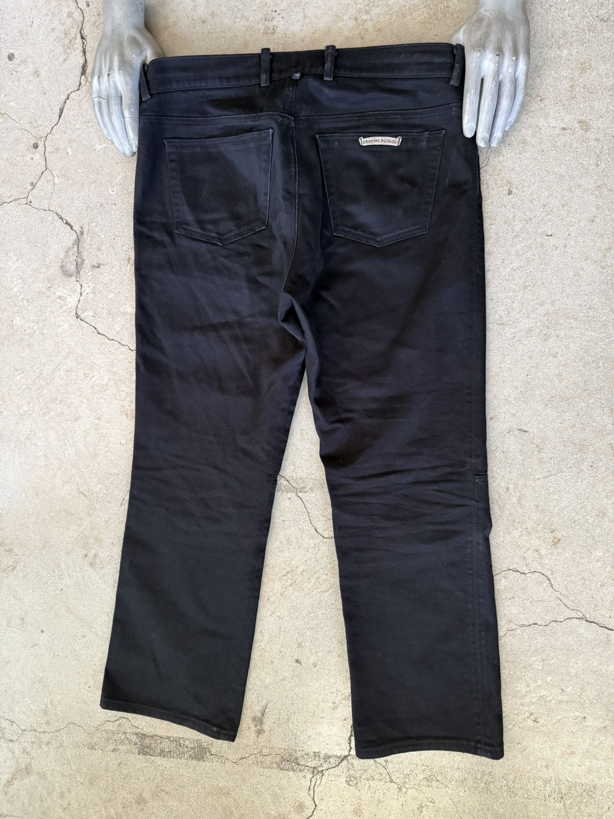 CHROME HEARTS FLUER KNEE DENIM PANTS JEANS