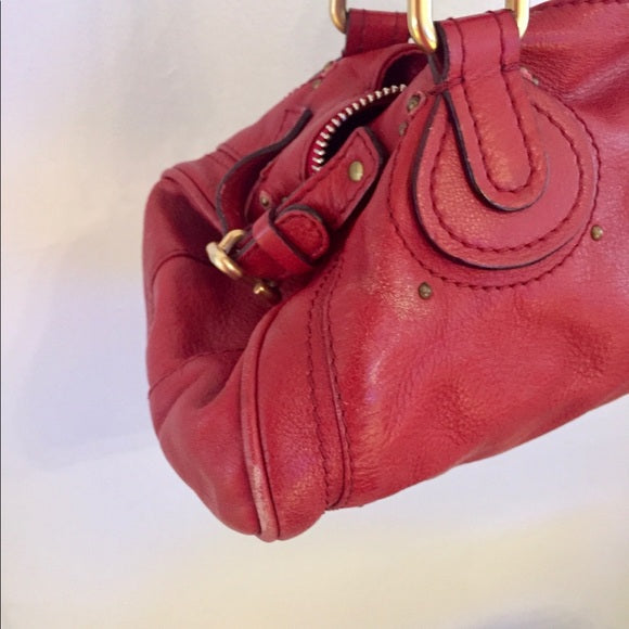 👜 Authentic Chloé Padlock Purse Bag – Normal Wear, Genuine Leather 🗝️✨