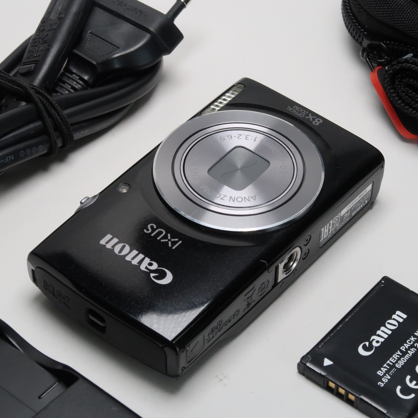 Canon IXUS 145 / ELPH 135 16.0MP Digital Camera Black – With SD Card 4GB &amp; Case
