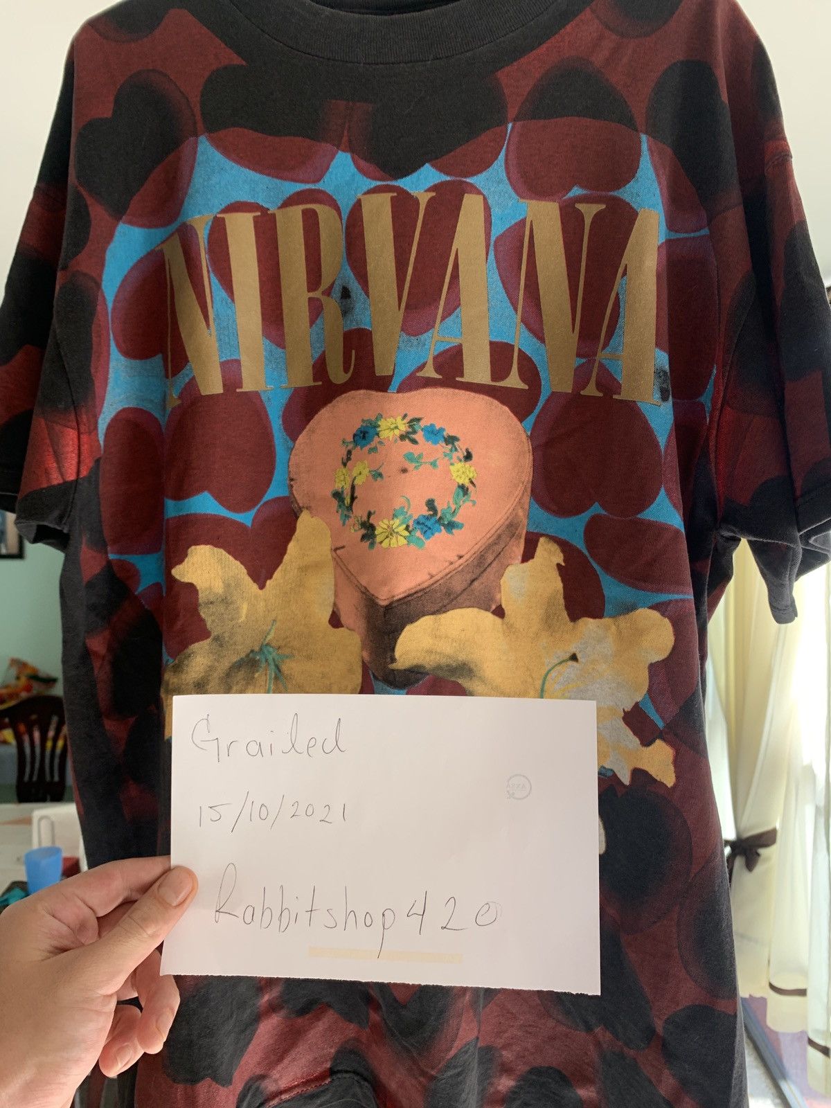90s Vintage Nirvana heart shaped box 1993