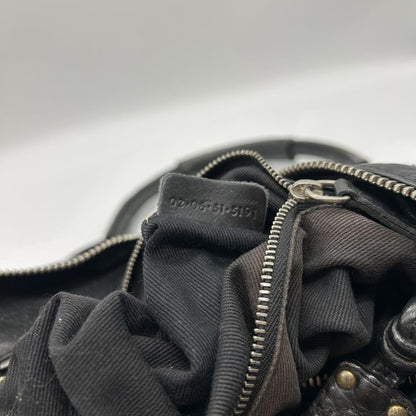 Rare Chloe Paddington Hand Bag Leather Black Padlock Key Used