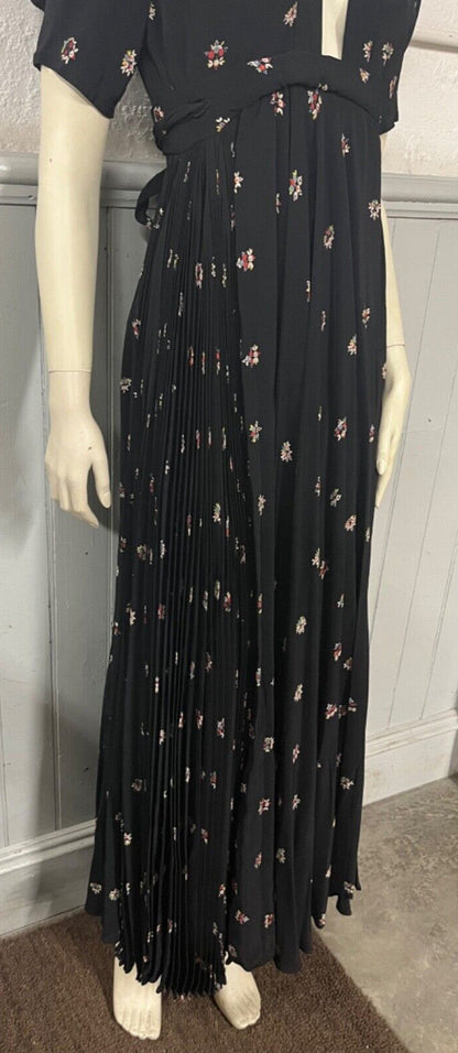 70's Maxi Couture Wrap "Bridget" Dress by Ossie Clark x Celia Birtwell