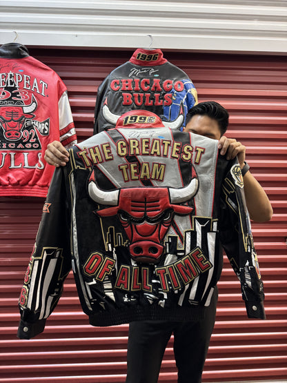 Jeff Hamilton *1996 GTOAT CHICAGO BULLS* Leather Jacket