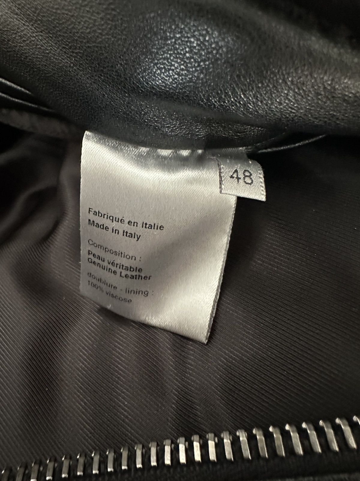 Dior Homme AW04 “VOTC” fur hooded leather jacket