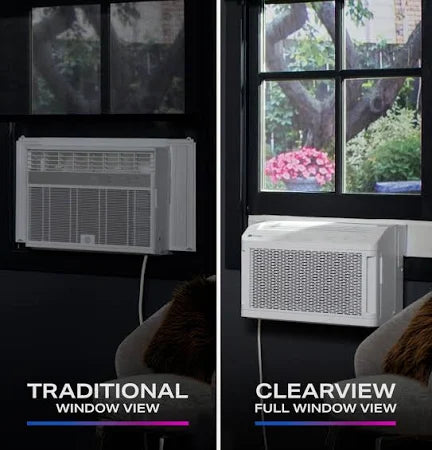 GE Profile ClearView 350 sq. ft. 8,300 BTU Smart Ultra Quiet Window Air Conditioner AHTT08BC