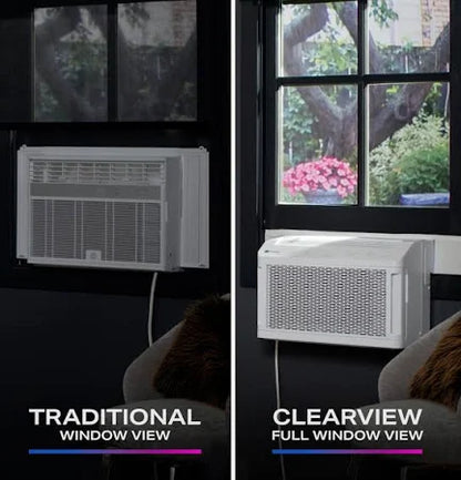 GE Profile ClearView 350 sq. ft. 8,300 BTU Smart Ultra Quiet Window Air Conditioner AHTT08BC