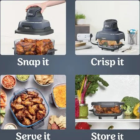 Ninja Crispi 4-in-1 Portable Glass Air Fryer Cooking System
